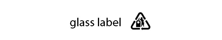 نماد glass label