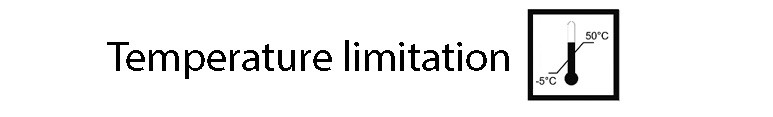 نماد temperature limitation