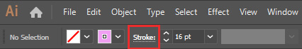 تنظیمات Stroke 