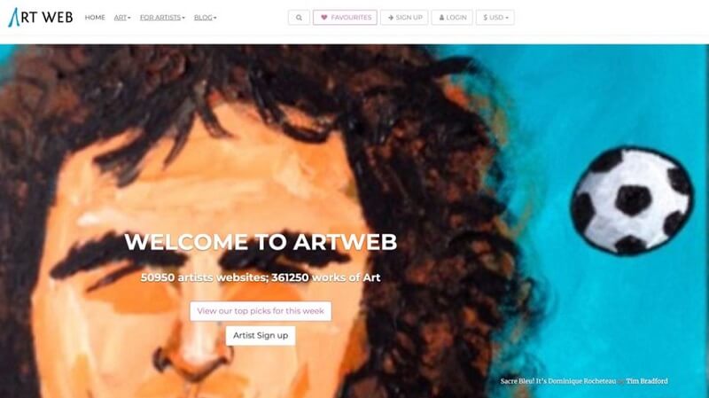 Art Web از پلتفرم های فروش فایل های گرافیکی