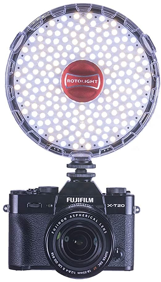 رینگ لایت  Rotolight Neo 2 روی دوربین